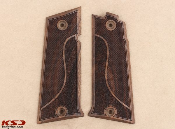 LLama Max I – IX – IXA Compatible Walnut Grips Double-Checkering Gun Grips USA-1077