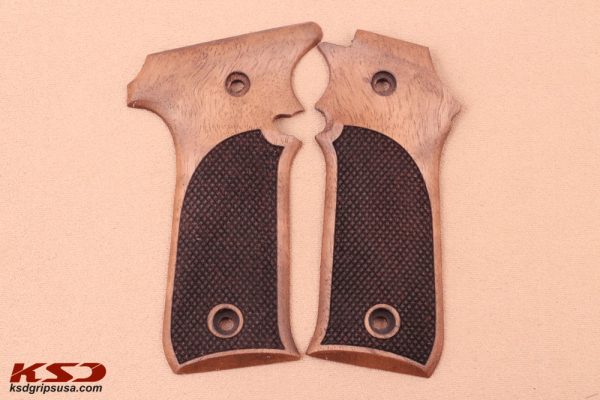 LLama 1911 Style Compatible Walnut Grips Diamond Gun Grips USA-1082