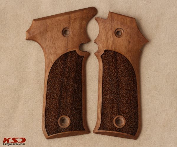 LLama 1911 Style Compatible Walnut Grips Stripled Gun Grips USA-1084