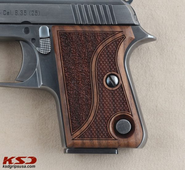 Astra Cub Compatible Walnut Grips Double-Checkering Gun Grips USA-1146