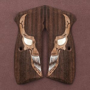 CZ Compact 75 – 85 /P-01/P100/C100/T100/PCR/CZ 75D Walnut Custom Grip Gun Grips USA-1279