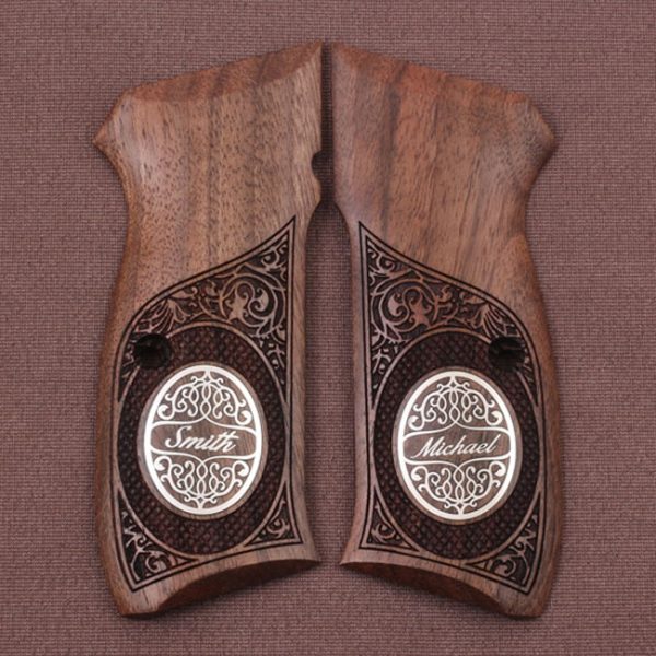 CZ 75, 75B, 75BD, 85 KADET SHADOW1 Compatible Walnut Grip Gun Grips USA-1192