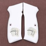 CZ 75, 75B, 75BD, 85 KADET SHADOW1 Compatible White Acrylic Grip Gun Grips USA-1204