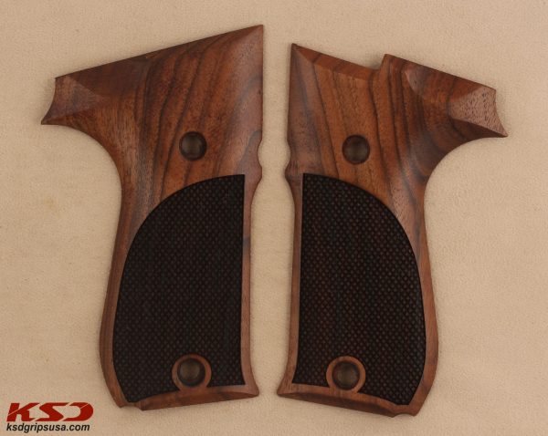 Walther P88 Compact Compatible Walnut Grips Diamond Gun Grips USA-1227