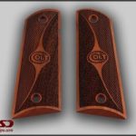 Colt 1911 FIT Model Compatible Rosewood Grips Double-Checkering Gun Grips USA-1398