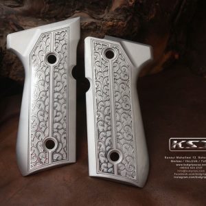 Walther P38 Compatible Ivory Acrylic Grips Gun Grips USA-1225