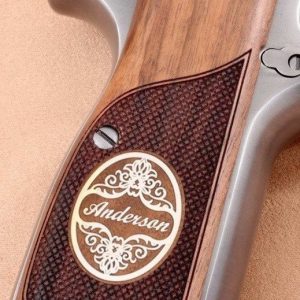 Browning MK3 Compatible Rosewood Customizable Grips Framed Gun Grips USA-629