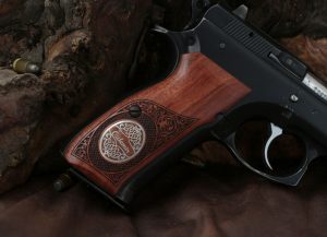 CZ 75, 75B, 75BD, 85 KADET SHADOW1 Compatible Rosewood Grip Gun Grips USA-1312