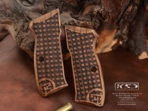 CZ 75, 75B, 75BD, 85 KADET SHADOW1 Compatible Walnut Grip Gun Grips USA-1308