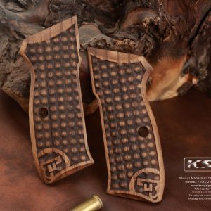 Browning MK3 Compatible Walnut Grips Diamond Gun Grips USA-572