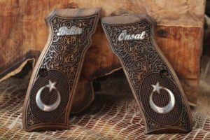 CZ 75, 75B, 75BD, 85 KADET SHADOW1 Compatible Walnut Grip Gun Grips USA-1307