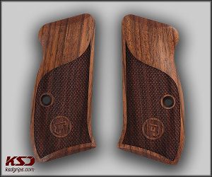 CZ Compact 75 – 85 /P-01/P100/C100/T100/PCR/CZ 75D Walnut Grip Gun Grips USA-1287