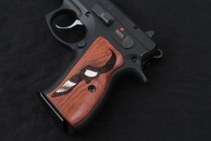 CZ Compact 75 – 85 /P-01/P100/C100/T100/PCR/CZ 75D Rosewood Grip Gun Grips USA-1275