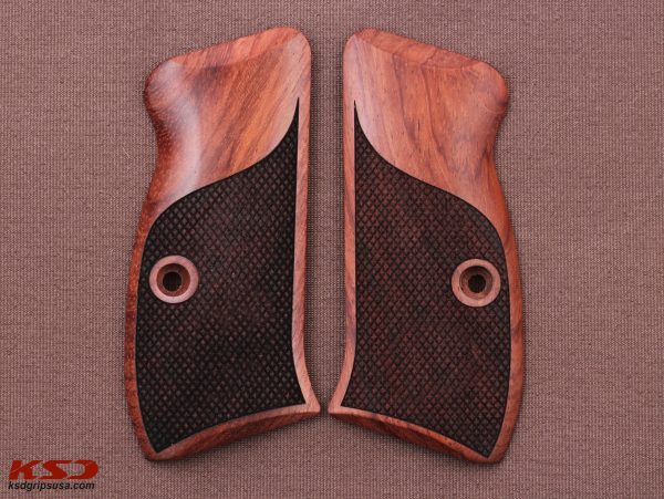 CZ Compact 75 – 85 /P-01/P100/C100/T100/PCR/CZ 75D Rosewood Grip Gun Grips USA-1270