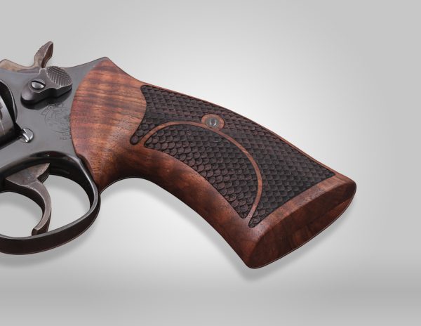 Smith Wesson K/L/X – Frame Round Butt Compatible Walnut Grip