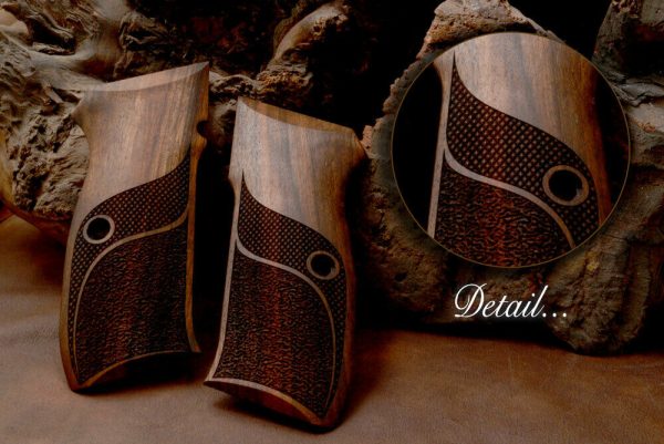 CZ 75, 75B, 75BD, 85 KADET SHADOW1 Compatible Walnut Grip Gun Grips USA-1313