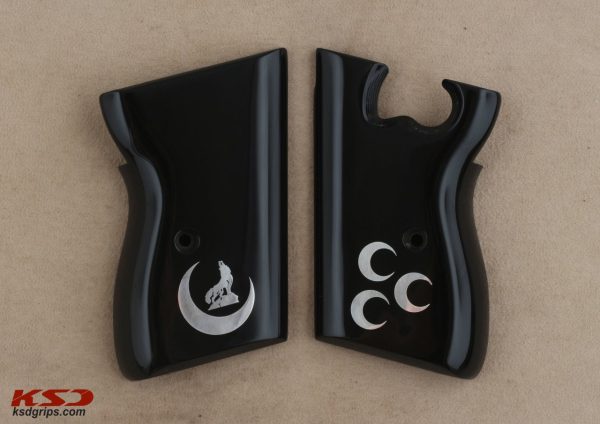 CZ VZOR 50 – 70 Compatible Black Acrylic Customizable Grips Gun Grips USA-1265