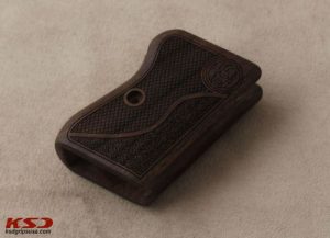 CZ 45 Compatible Walnut Grips Double-Checkering Gun Grips USA-1261