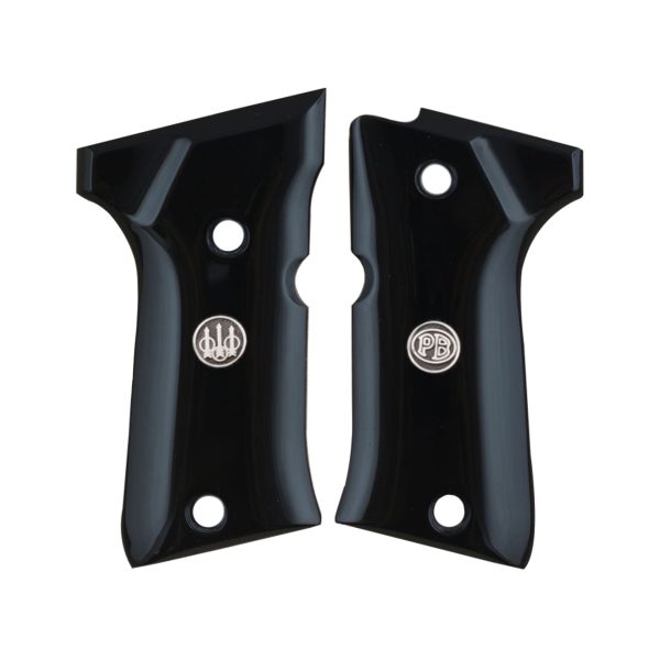 Beretta 92 Compact Compatible Black Acrylic Grips Gun Grips USA-1404