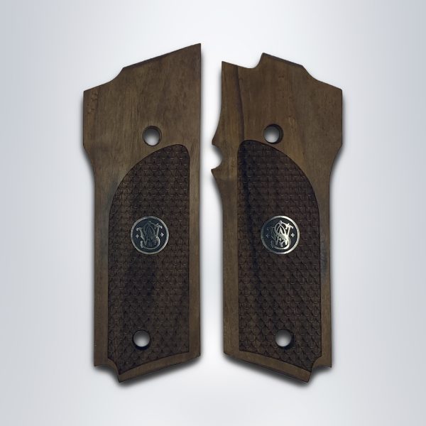 Smith Wesson Mod 59 Compatible Walnut Grips Dragon Skin Gun Grips USA-1483