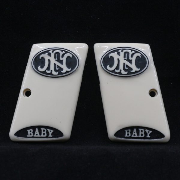 Browning Baby Compatible Ivory Acrylic Grips Gun Grips USA-1560