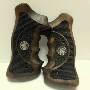 Smith Wesson K/L/X – Frame Round Butt Compatible Walnut Grips Gun Grips USA-1736