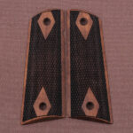 Colt 1911 FIT Model Compatible Walnut Grips Diamond Gun Grips USA-1