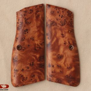 Browning MK3 Compatible Walnut(Black Painted) Grips Other Designs Gun Grips USA-1430