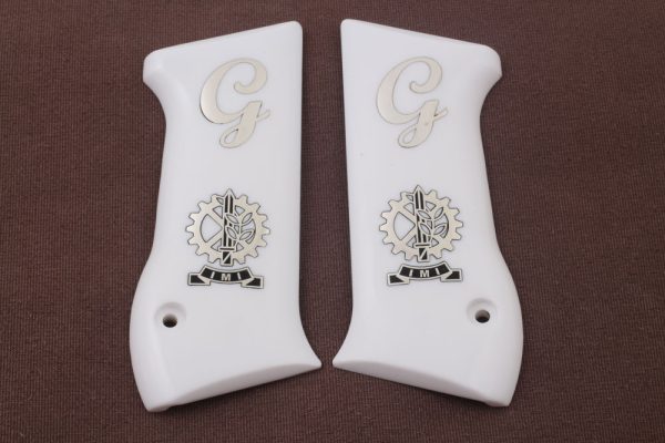 Jericho 941 F / FS Compatible White Acrylic Grips Gun Grips USA-506