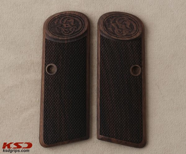 Browning FN 1922 Compatible Walnut Grips Diamond Gun Grips USA-576