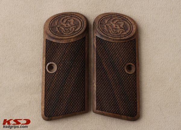 Browning FN 1910 Compatible Walnut Grips Diamond Gun Grips USA-580