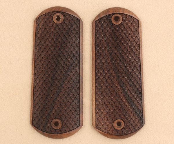 Colt 1902 Compatible Walnut Grips Dragon Skin Gun Grips USA-754