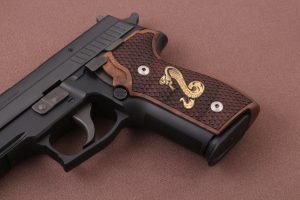 Sig Sauer P228 / P229 Compatible Walnut Custom Grips Dragon Skin Gun Grips USA-872