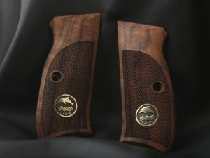 Canik L120 Compatible Walnut Grips Diamond Gun Grips USA-1018