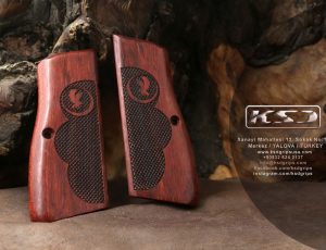 Tisaş ZİG 14 Compatible Rosewood Grips Diamond Gun Grips USA-1066