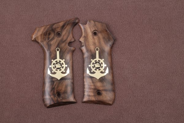 LLama 1911 Style Compatible Root Walnut Customizable Grips Gun Grips USA-1090