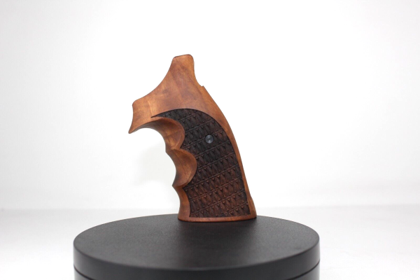 Smith Wesson K/L – Frame Open Back Square Butt Walnut Wood Grips Gun Grips USA-1835