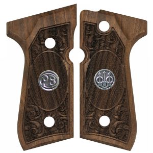 Smith Wesson K/L/X – Frame Round Butt Compatible Walnut Grip Stripled Gun Grips USA-105