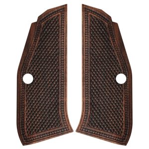 CZ 83 – 82 Compatible Walnut(Black Painted) Grips Gun Grips USA-1557