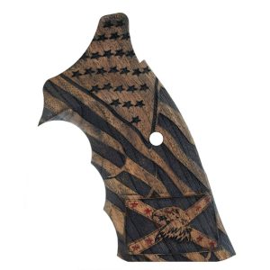 Beretta 92FS, 92A1, 92G, 92D, 96, M9 Compatible Walnut Grips Stripled Gun Grips USA-1415