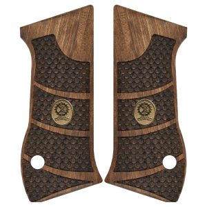 Browning MK3 Compatible Walnut Grips Diamond Gun Grips USA-572