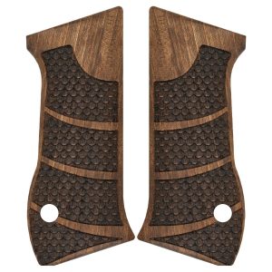 Canik L120 Compatible Walnut Grips Diamond Gun Grips USA-1017