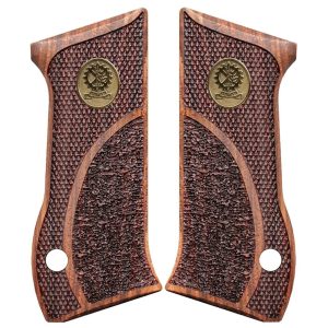 Beretta 92 Compact Compatible Walnut Grips Diamond Gun Grips USA-379